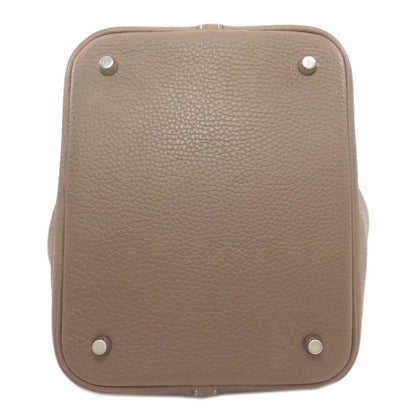 Hermes Picotin Lock MM Etoupe Silver Handbag