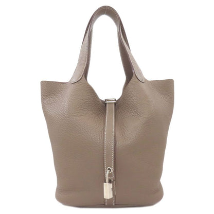 Hermes Picotin Lock MM Etoupe Silver Handbag