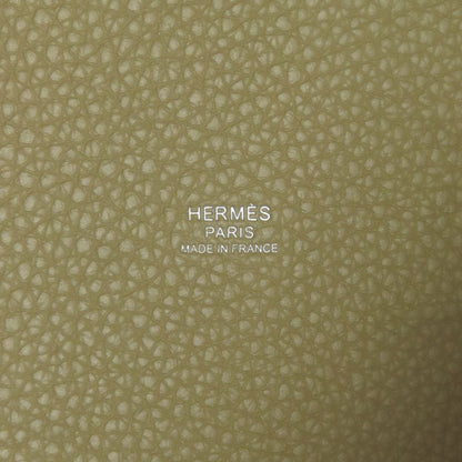 Hermes Picotin Lock MM Silver Handbag Beige