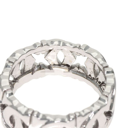 Cartier Entrelaces 52 Ring 18K White Gold Silver