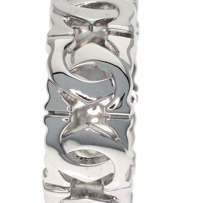Cartier Entrelaces 52 Ring 18K White Gold Silver