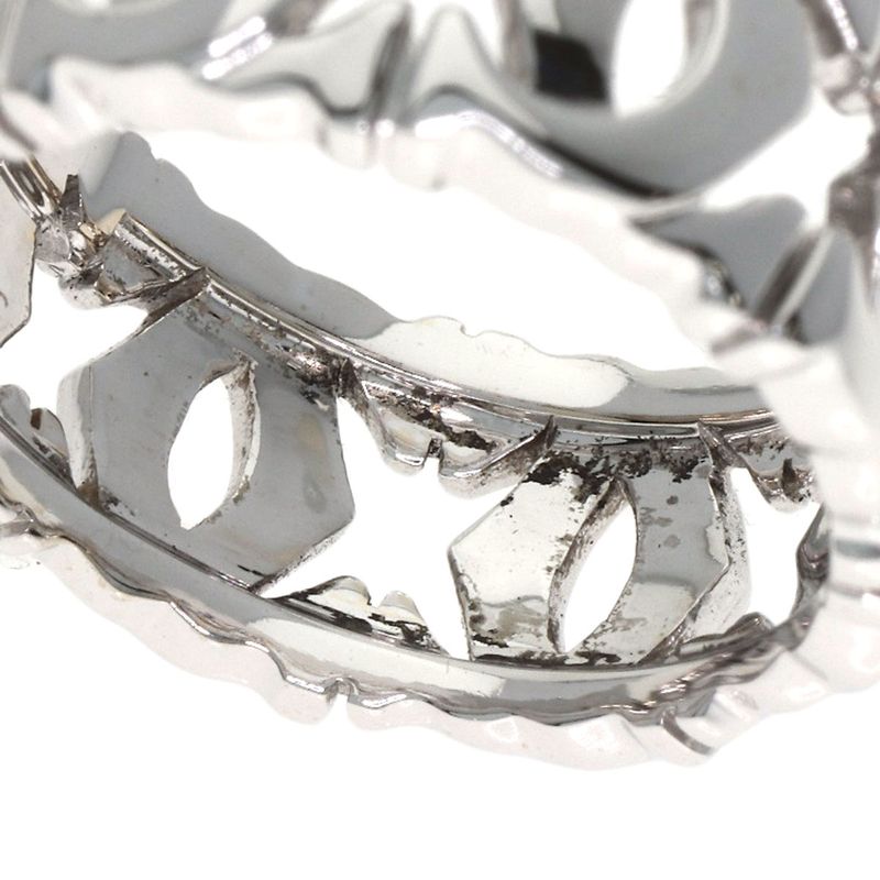 Cartier Entrelaces 52 Ring 18K White Gold Silver