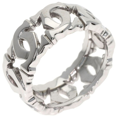 Cartier Entrelaces 52 Ring 18K White Gold Silver