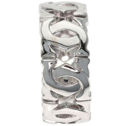 Cartier Entrelaces 52 Ring 18K White Gold Silver