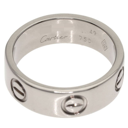 Cartier Love Ring 49 18K White Gold Silver
