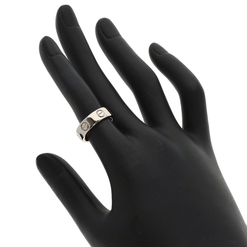 Cartier Love Ring 49 18K White Gold Silver