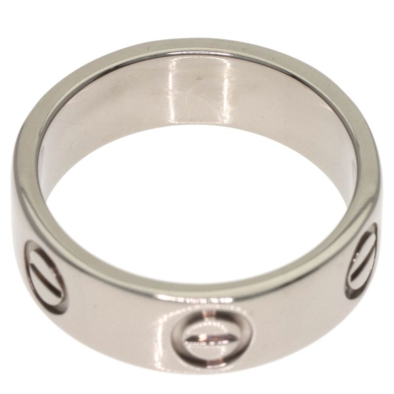 Cartier Love Ring 49 18K White Gold Silver