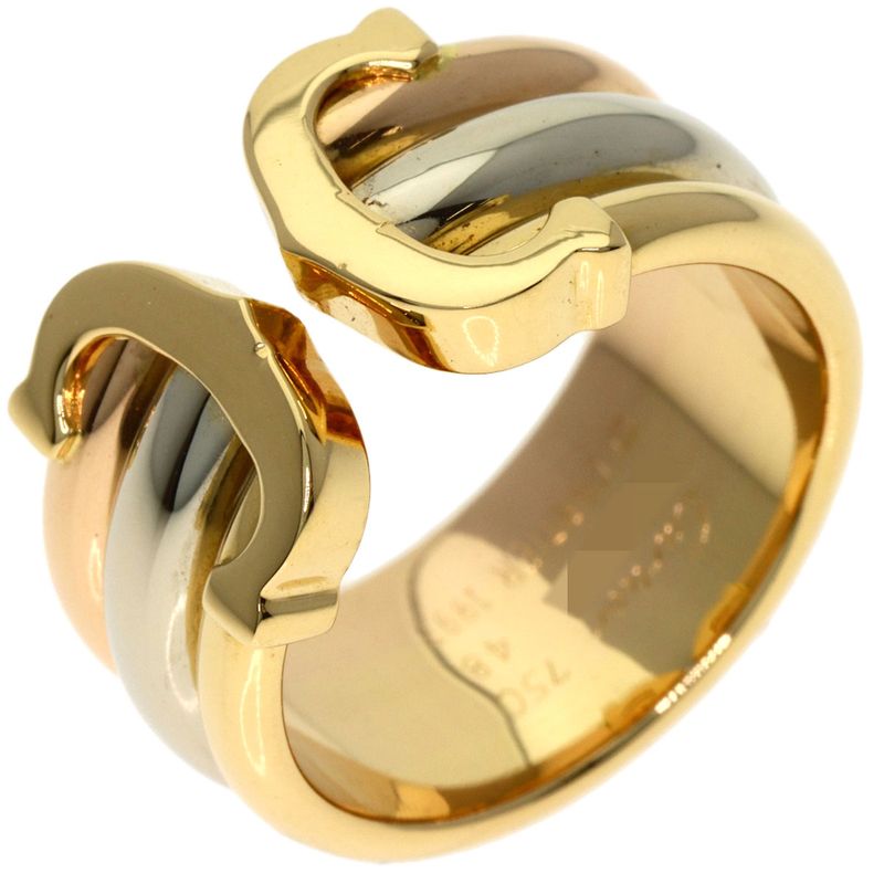 Cartier LM 48 Ring 18K Yellow Gold 18K Pink White
