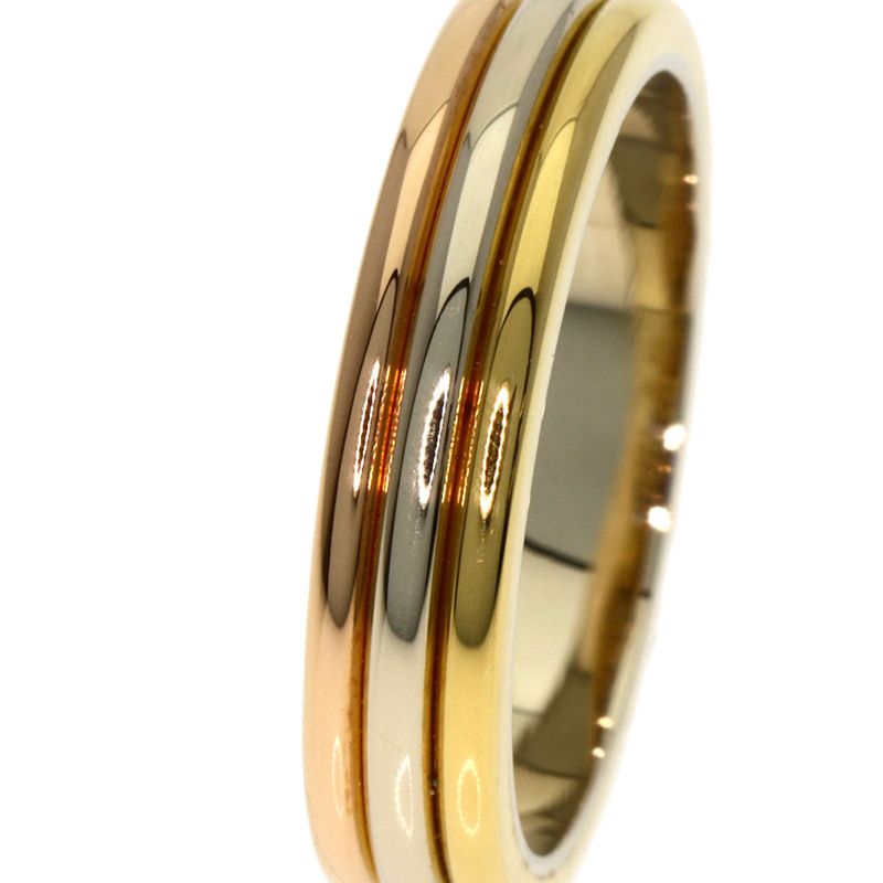 Cartier Three Color 48 Ring 18K Yellow Gold 18K Pink White