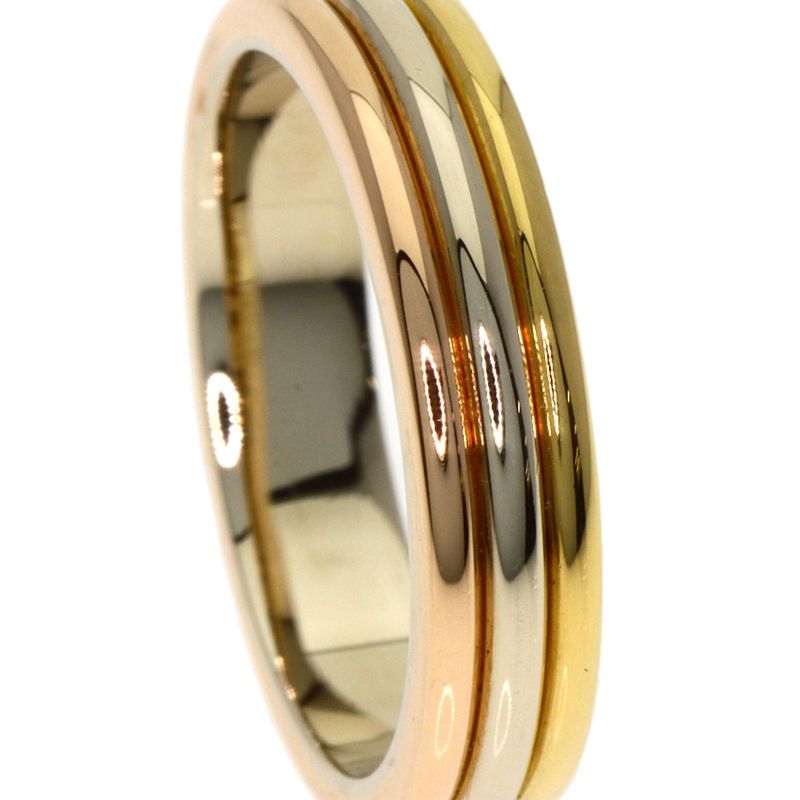 Cartier Three Color 48 Ring 18K Yellow Gold 18K Pink White