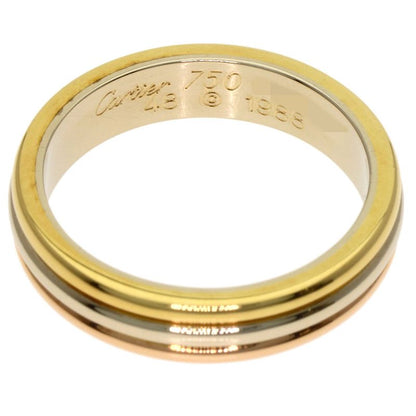 Cartier Three Color 48 Ring 18K Yellow Gold 18K Pink White