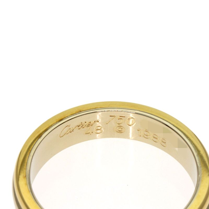 Cartier Three Color 48 Ring 18K Yellow Gold 18K Pink White