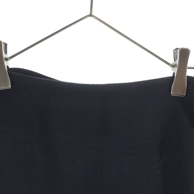 Chanel Zip Skirt Navy Wool