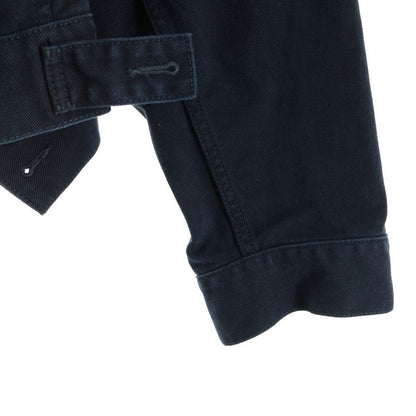 Balenciaga Hook Detail Hooded Denim Jacket Black