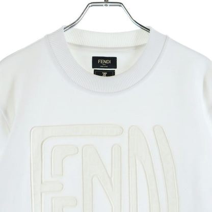 Fendi FF Logo Crew Neck Sweatshirt White