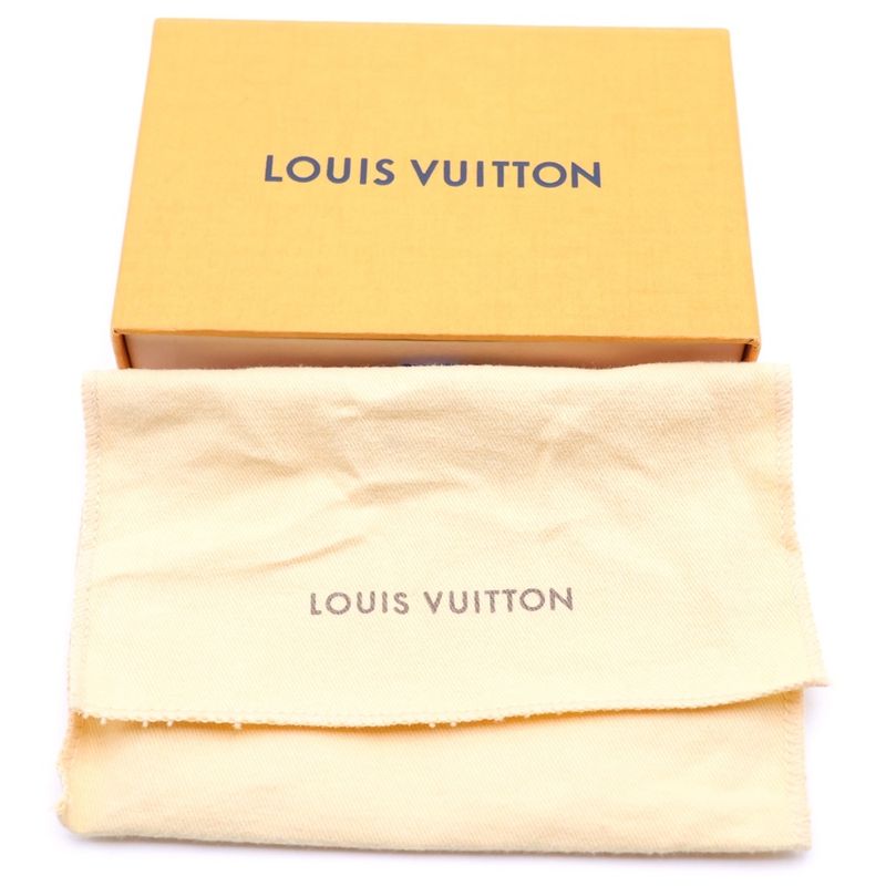 Louis Vuitton Monogram Solar Ray Pochette Cles with Chain Hook Coin Case Brown