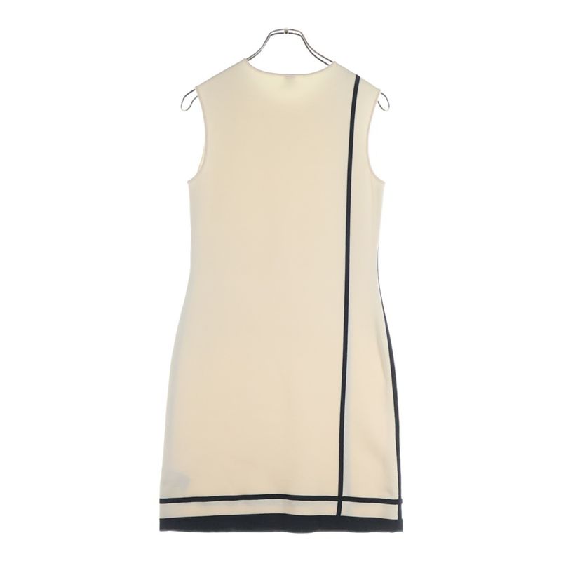 Hermes Sleeveless Dress Ivory Navy Ivory-