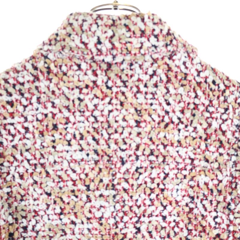 Dior Logo Button Long Tweed Jacket