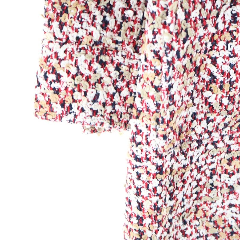 Dior Logo Button Long Tweed Jacket