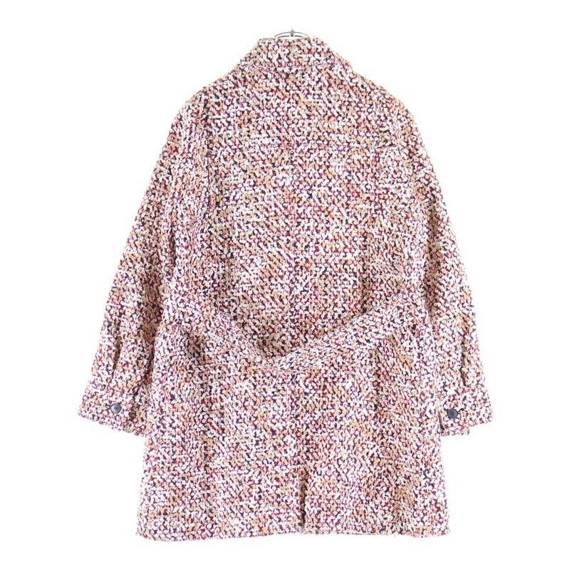 Dior Logo Button Long Tweed Jacket