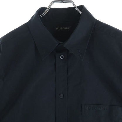 Balenciaga Back Tee Print Short Sleeve Shirt Black