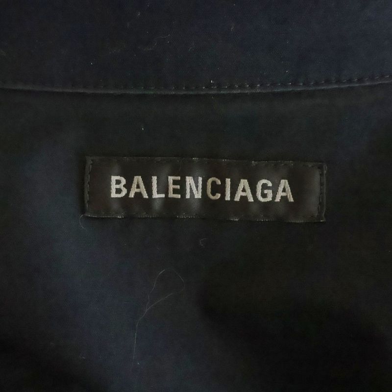 Balenciaga Back Tee Print Short Sleeve Shirt Black