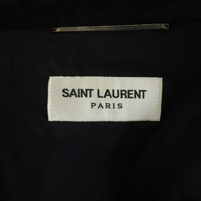 Saint Laurent Paris Satintive Jacket Black
