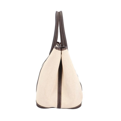 Hermes Garden Party PM Tote Toile Ash Beige Brown