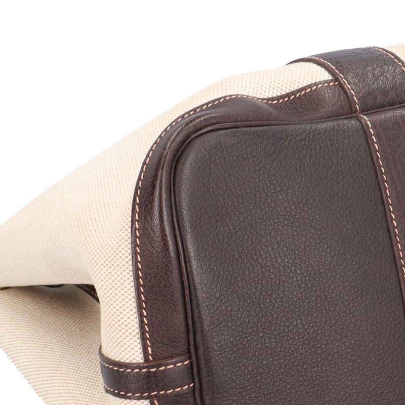 Hermes Garden Party PM Tote Toile Ash Beige Brown