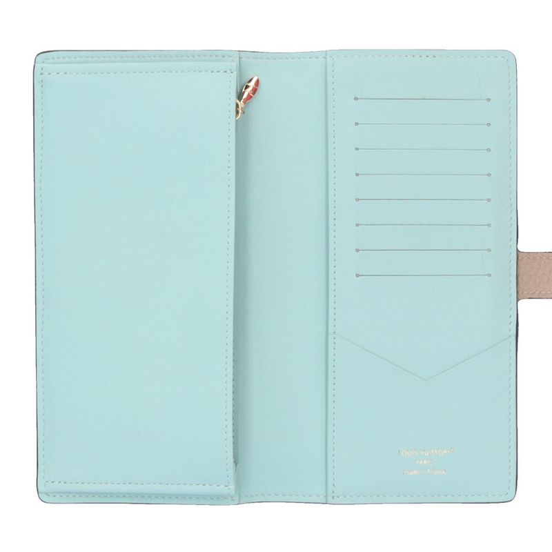 Louis Vuitton Vertical Wallet Taurillon Leather Beige Gale