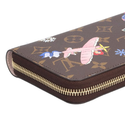 Louis Vuitton Vivienne Winter Travel Zippy Wallet Monogram Brown Multicolor