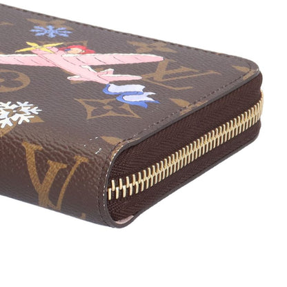 Louis Vuitton Vivienne Winter Travel Zippy Wallet Monogram Brown Multicolor
