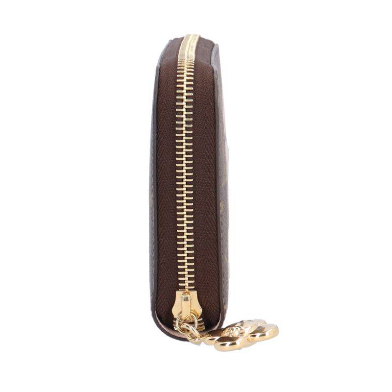 Louis Vuitton Vivienne Winter Travel Zippy Wallet Monogram Brown Multicolor