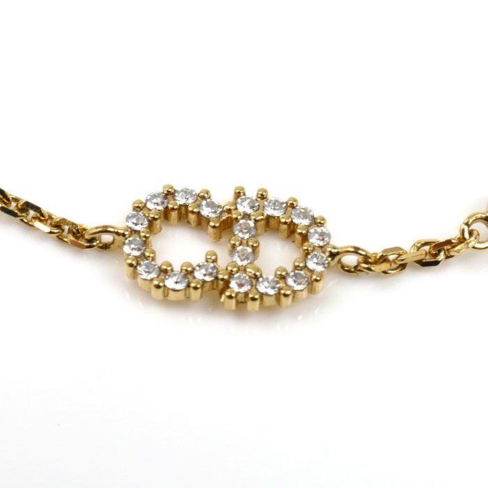 Dior Metal Faux Pearl Clair D Lune Bracelet 16 17.5