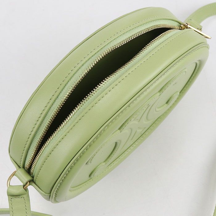 Celine Oval Pass Cuill Triomphe Crossbody Shoulder Bag Leather Green