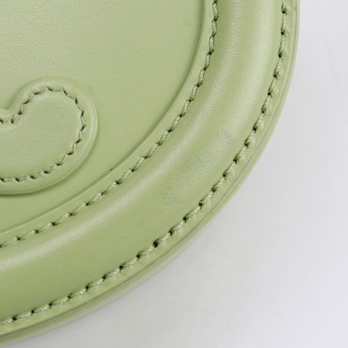 Celine Oval Pass Cuill Triomphe Crossbody Shoulder Bag Leather Green