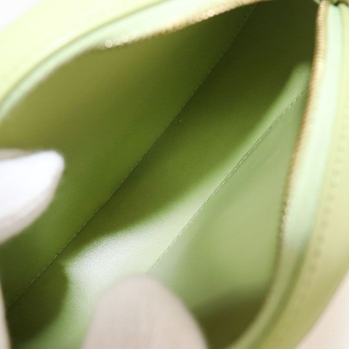 Celine Oval Pass Cuill Triomphe Crossbody Shoulder Bag Leather Green