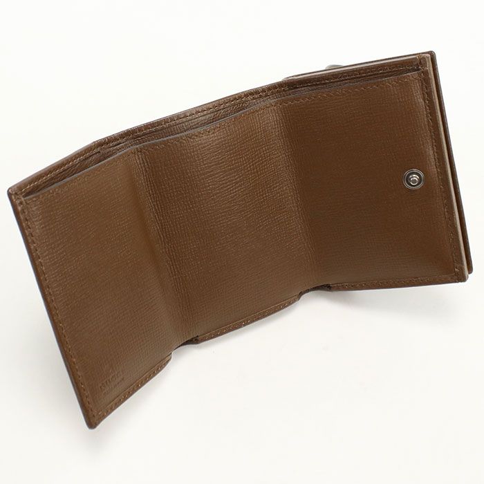 Gucci Compact Wallet GG Canvas Trifold Beige