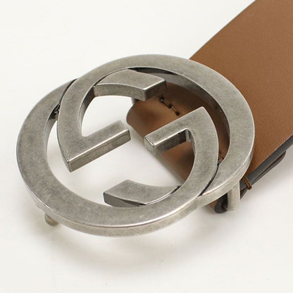 Gucci Interlocking Belt Leather Brown