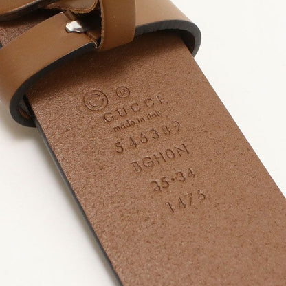 Gucci Interlocking Belt Leather Brown