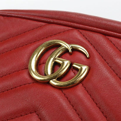 Gucci Mini Camera Bag GG Marmont Crossbody Leather Red
