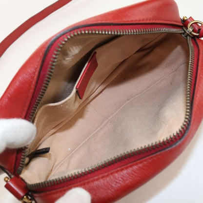 Gucci Mini Camera Bag GG Marmont Crossbody Leather Red