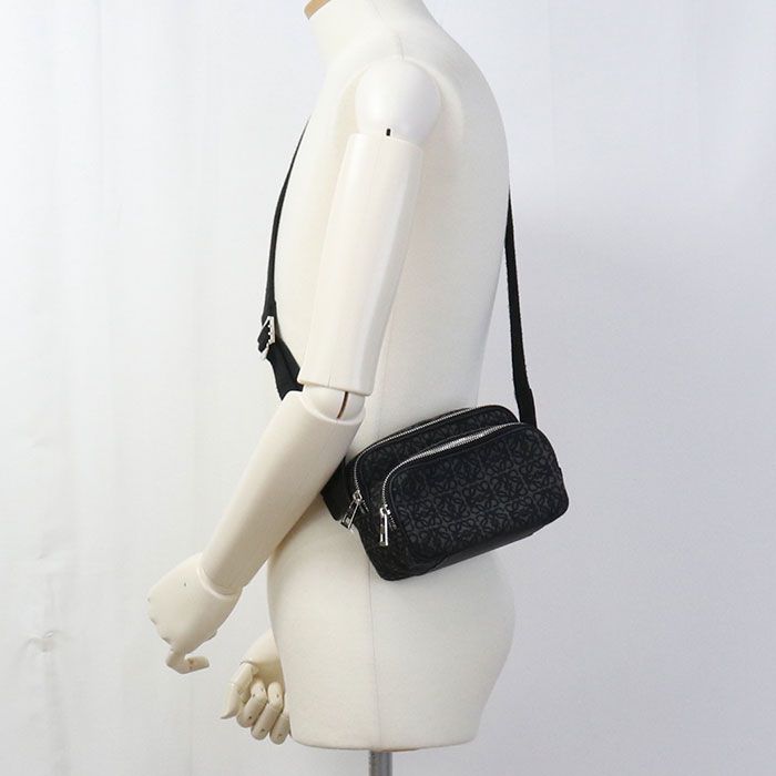 Loewe Camera Bag Anagram Crossbody Jacquard Black