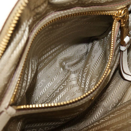 Prada Logo Jacquard Crossbody Shoulder Bag Beige