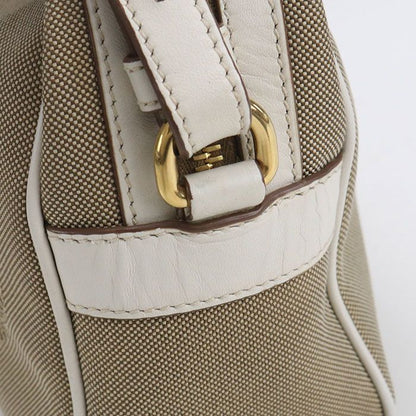 Prada Logo Jacquard Crossbody Shoulder Bag Beige