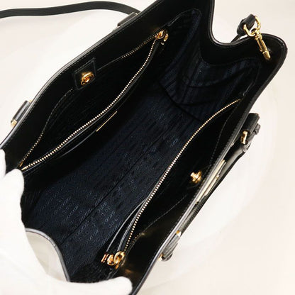 Prada 2-Way Galleria Tote Leather Black
