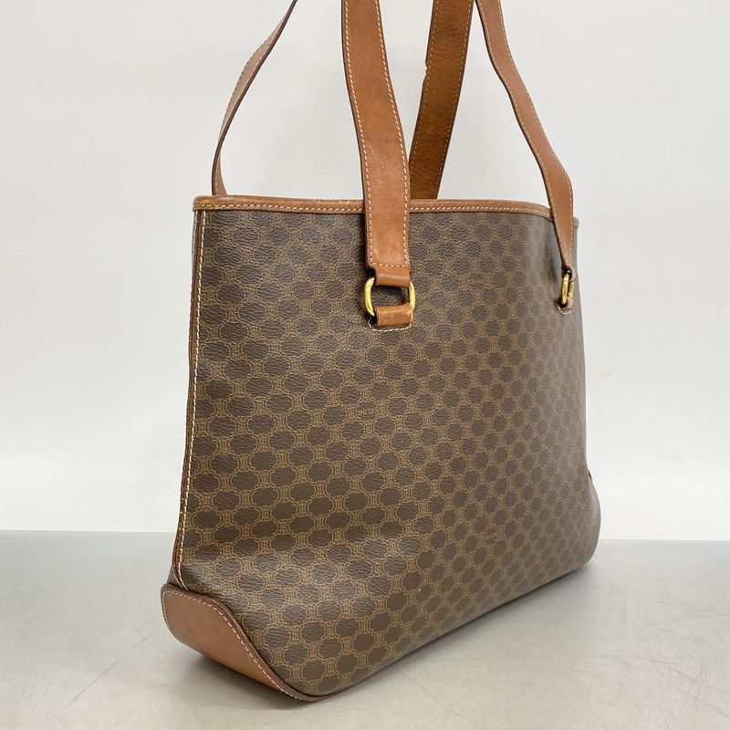 Celine Tote Macadam Brown Gold