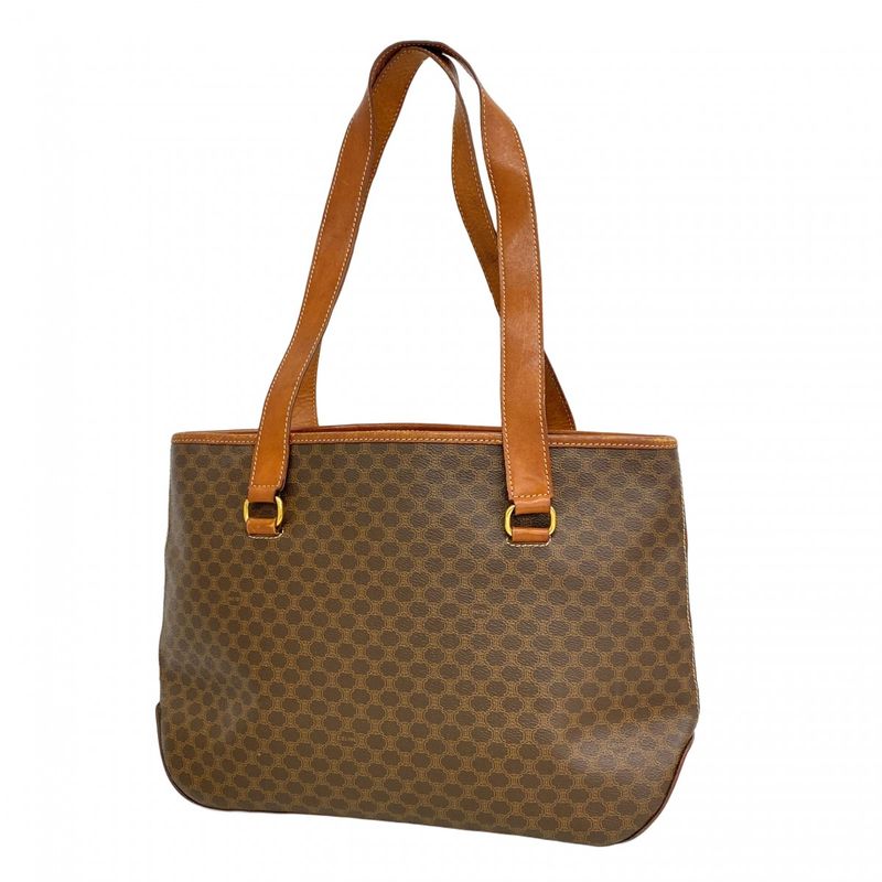 Celine Tote Macadam Brown Gold