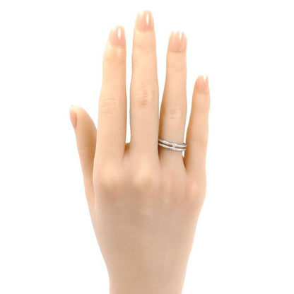 Hermes 18K White Gold Arianne PM Diamond Ring
