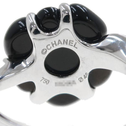 Chanel Camellia Ring Onyx & Diamond 46
